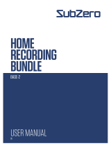 Subzero BASE-2 HOME RECORDING BUNDLE Manuel utilisateur