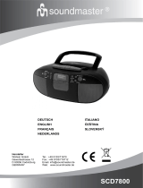 Soundmaster SCD7800 Manuel utilisateur