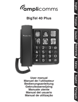 Amplicomms BigTel 40 Plus Big Button Amplified Corded Telephone Manuel utilisateur