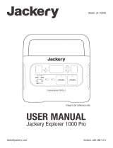 Jackery Explorer 1000 Pro Manuel utilisateur
