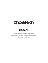 CHOETECH PD5009 Manuel utilisateur