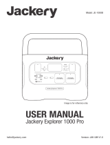 Jackery JE-1000B Manuel utilisateur