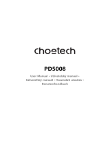 CHOETECH PD5008 Manuel utilisateur
