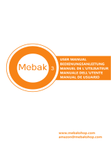 Mebak 3 Massage Gun Deep Tissue Percussion Muscle Massager Manuel utilisateur