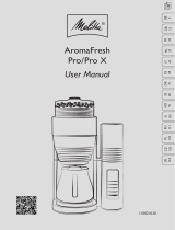 Melitta AromaFresh Pro-Pro X Improved Filter Coffee Machine Manuel utilisateur