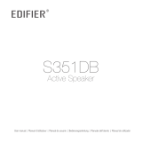 EDIFIER S351DB Active Speaker Manuel utilisateur