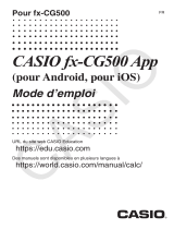 Casio fx-CG500 App Manuel utilisateur