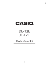 Casio JE-12E Manuel utilisateur