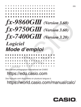 Casio fx-9860GIIIUPD Manuel utilisateur