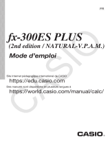 Casio FX-300ES PLUS Mode d'emploi