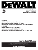 DeWalt DCF403 Manuel utilisateur