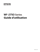 Epson WF-2760 Manuel utilisateur