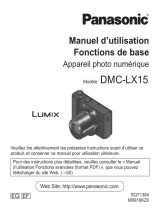 Panasonic DMCLX15EG Manuel utilisateur