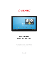 Leotec L-Pad Nova II LE-TAB1007 Manuel utilisateur