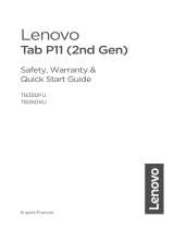 Lenovo Tab P11 2nd Generation Quick Start