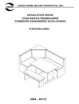 Linon Sierra Upholsted Nook Capri Blue/Wht Assembly Instructions