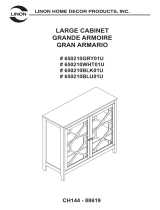 Linon Fetti Large Cabinet-Gray Assembly Instructions