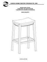 Linon Allure Wood Stool 29in Assembly Instructions