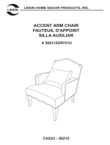 Linon Floral Arm Chair Assembly Instructions