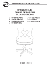 Linon Sinclair Office Chair Aqua Assembly Instructions
