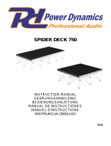 Power Dynamics Spider Deck750 Deck to Deck Clamp Kit Le manuel du propriétaire