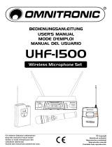 Omnitronic UHF-1500 Mode d'emploi