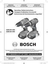 Bosch GSR18V-400, GSB18V-400 Compact Brushless Drill Le manuel du propriétaire