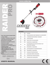 Raider Garden Tools R20 Cordless Brush Cutter Detachable shaft 20V RDP-SBBC20Set Manuel utilisateur