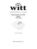 Witt Personal Scale White Le manuel du propriétaire