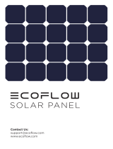 EcoFlow 160W-SOLCELLEPANEL Manuel utilisateur