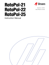 Struers RotoPol-21 Manuel utilisateur