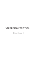 Vaporesso FORZ TX80 Manuel utilisateur