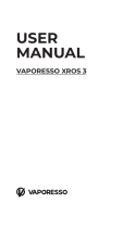 Vaporesso XROS 3 Manuel utilisateur