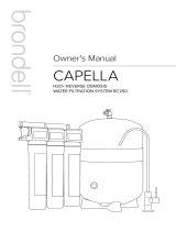 brondell Capella Reverse Osmosis Le manuel du propriétaire