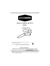 Greenworks 20082 Le manuel du propriétaire