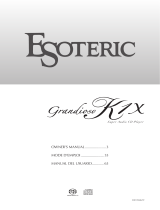 Esoteric Grandioso K1X SE Le manuel du propriétaire