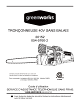 Greenworks 20152 Le manuel du propriétaire