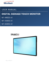 MicroTouch M1-490DS-A1 Manuel utilisateur