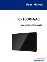 MicroTouch IC-100P-AA1 Manuel utilisateur