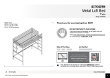 Novogratz Maxwell Loft Bed Assembly Instructions