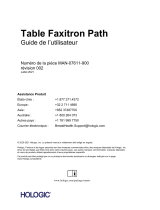 Hologic Faxitron Path Table Mode d'emploi