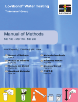 Lovibond 00386473 - MD1x0/200 - Chlorine HR T, Chlorine L, Chlorine T, KS4.3 T, pH value L, pH-value T, Urea T Manuel utilisateur