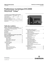 Fisher Positionneur numérique DVC2000 FIELDVUE (DVC2000 Digital Valve Controller) Manuel utilisateur