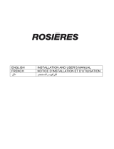 ROSIERES RCH6CX-ALG/1 Manuel utilisateur