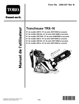 Toro TRX-16 Trencher Manuel utilisateur
