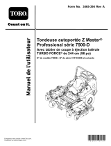 Toro 7500-D Series 96 in. (244 cm) 37 HP 1642cc Diesel Rear Discharge Manuel utilisateur