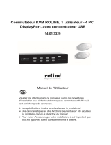 Roline KVM Switch, 1 User - 4 PCs, DisplayPort Manuel utilisateur