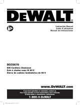 DeWalt DCCS670T1WT616T Manuel utilisateur