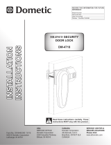 Dometic Milenco Security Door Lock DM-4718 Guide d'installation