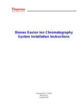 Thermo Fisher Scientific Dionex Easion Ion Chromatography System Guide d'installation
